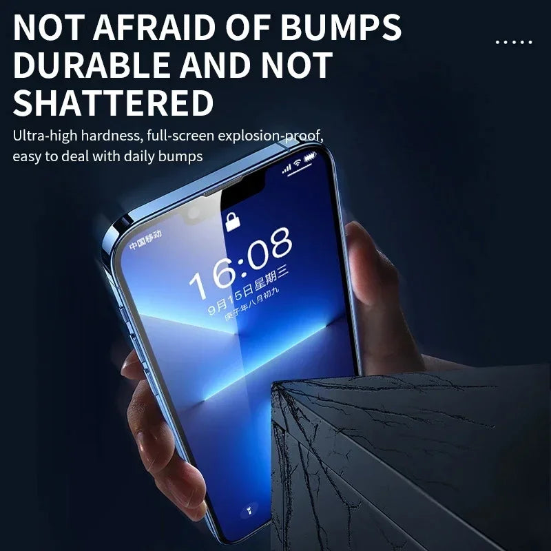 3Pcs Tempered Glass for iPhone 14 13 12 11 15 Pro Max Mini Screen Protector for iPhone 17 XR XS MAX 7 8 Plus 16 Protective Glass - Acros