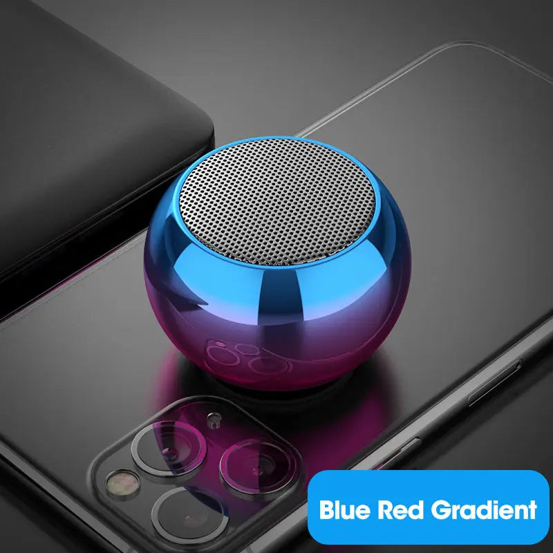 Wireless Bluetooth Speaker Portable Small Steel Gun Metal Heavy Stereo Surround Subwoofer Outdoor Mini Bluetooth Small Speaker - Acros