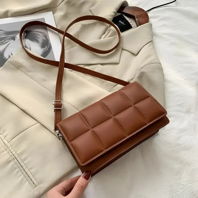Fashion Brand Designer Women Shoulder Bag Small PU Leather Female Crossbody Bag Trend Classic Handle Handbag Women - Acros