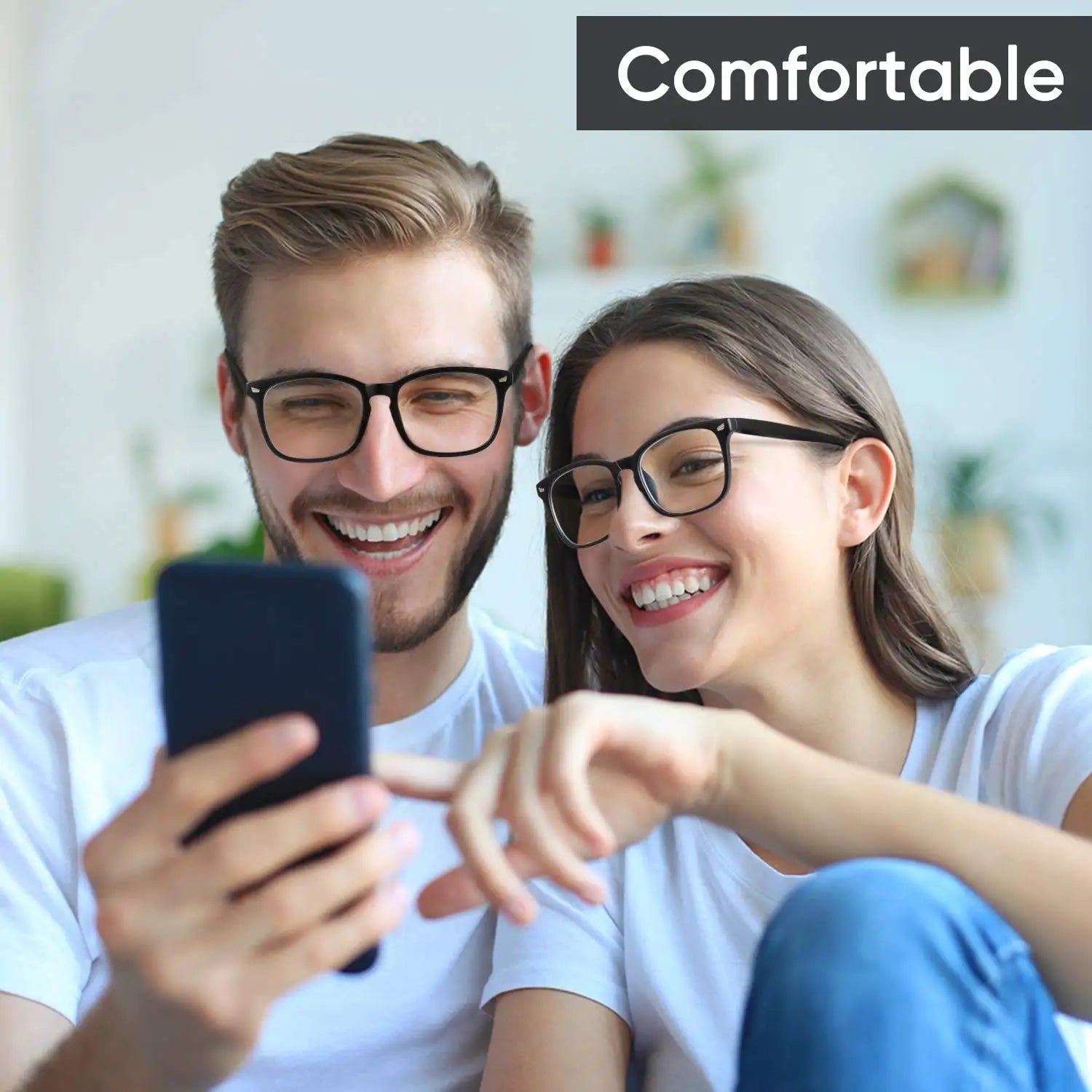 Blue Light Blocking Glasses Square Nerd Eyeglasses Frame Anti Blue Ray Computer Game Glasses - Acros