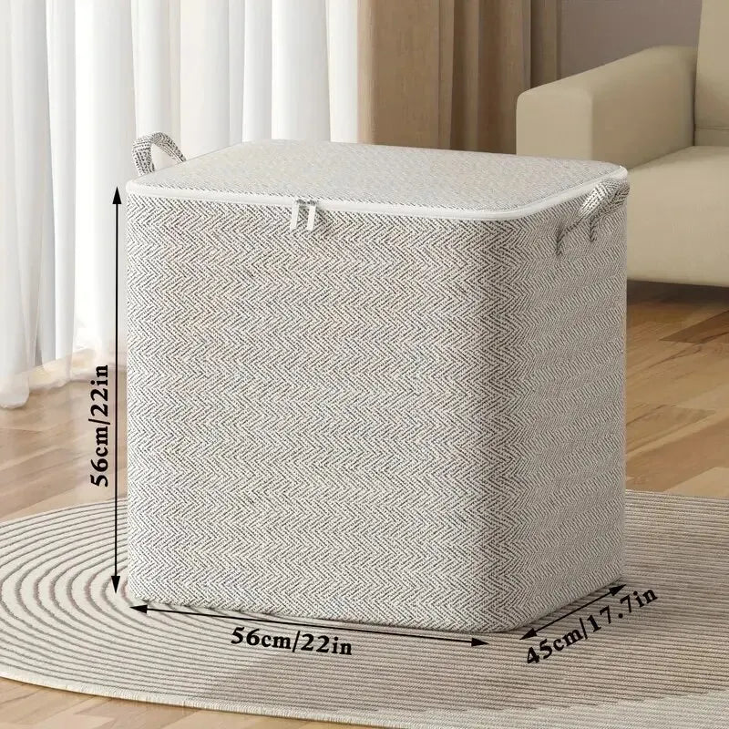 1pc Household Large Capacity Storage Bag Non-woven Material, Closet Wardrobe Organizer Can Be Used For Quilt Clothing, Toys - Acros