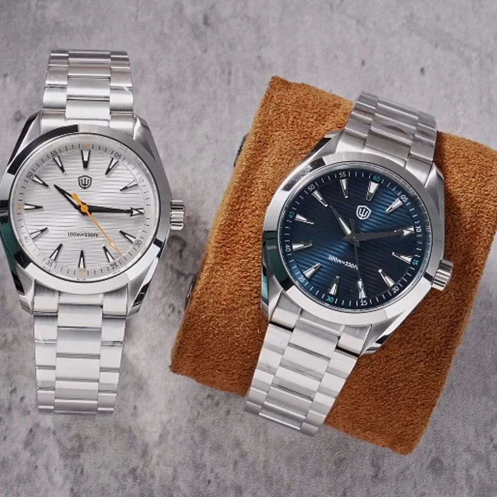 Watchdives WD0006 Watch VH31 Sweep Second Movement Domed Sapphire Crystal BGW9 Luminous 10Bar Waterproof 38mm Vintage Watches - Acros