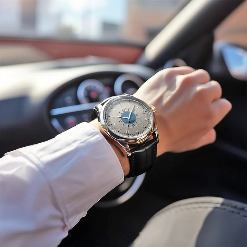 Top Brand Man Wristwatch Luxury Business Waterproof Men Watch For Men Quartz Clock Leather Men's Watches reloj Handsome 2025 New - Acros