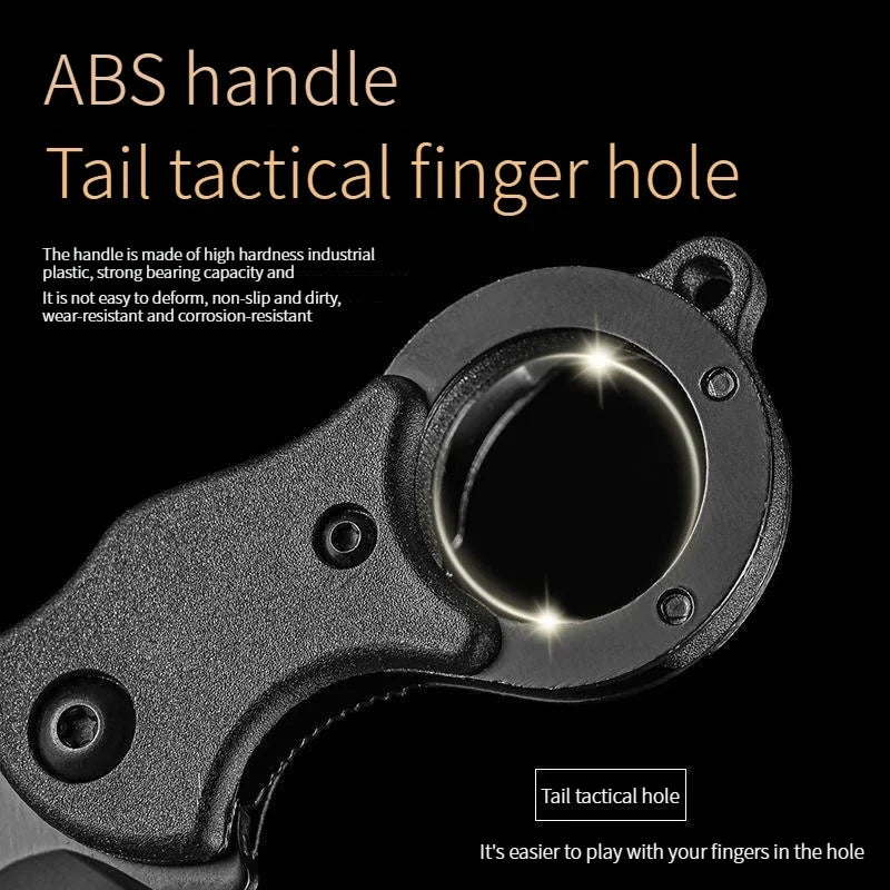 NEW Keychain Pocket Stainless Steel Camping Small Mini Portable Knife Peeler Fixed Blade Multi EDC Tool with Chain - Acros