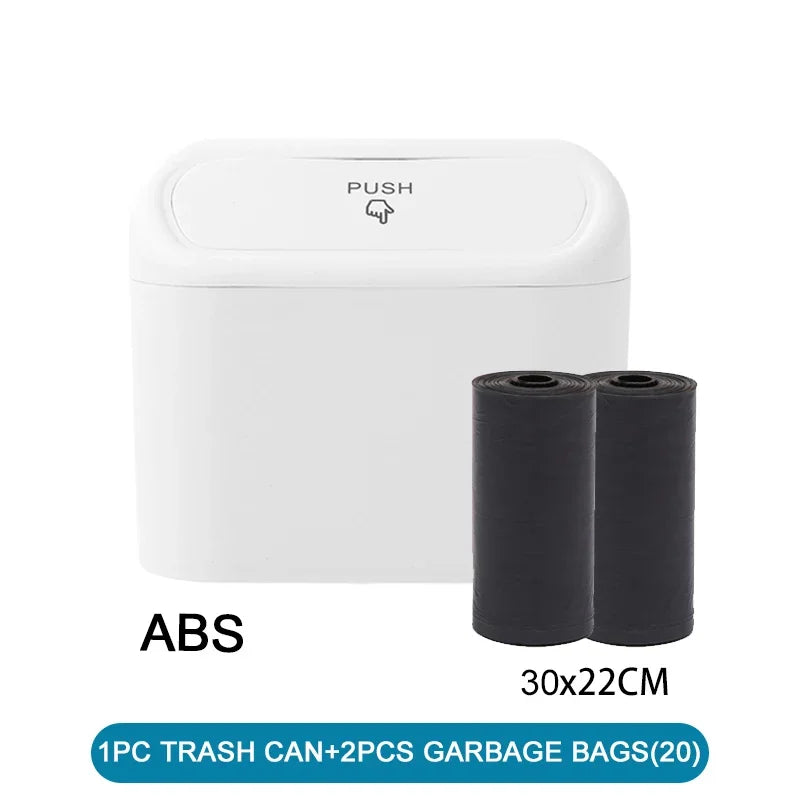 Car Trash Can (with Lid) Contains 60 (300) Garbage Bags, Small Car Trash Can, Leak-proof Mini Car Accessories - Acros