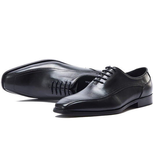 Vintage Ansoff handmade Oxford shoes for men, breathable genuine leather brogues with a formal, comfortable, wear-resistant design.