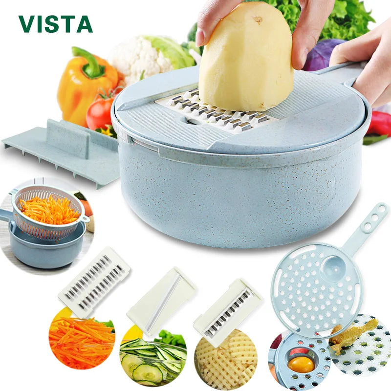 Vegetable Chopper Multifunctional Grater Cutter Kitchen Accessories Manual Fruit Slicer Potatos Shredders Cheese Onions Slicers - Acros