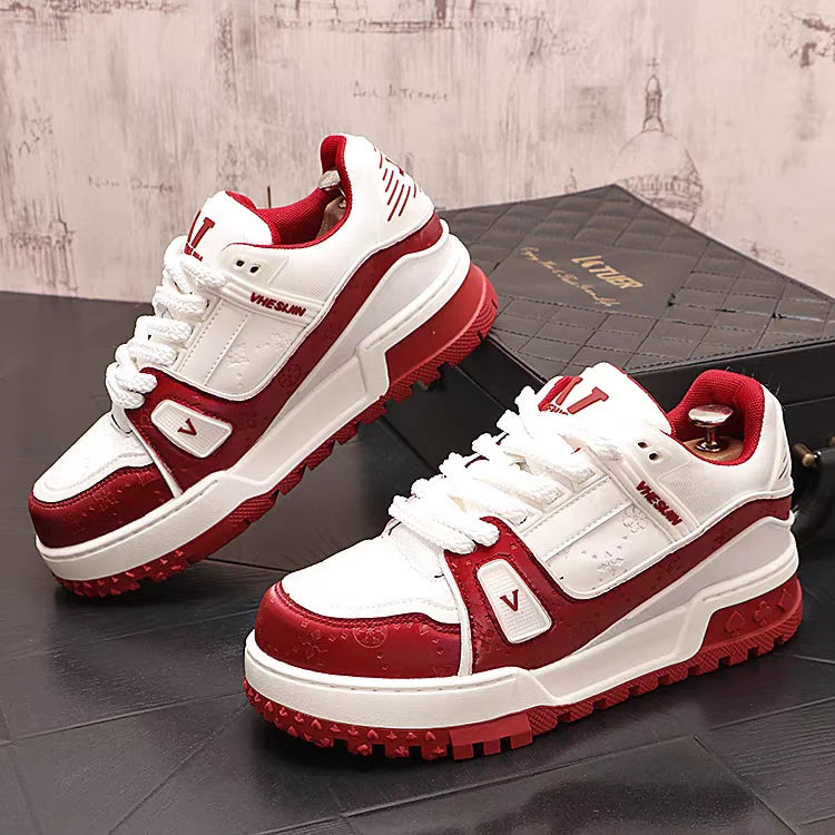 Designer Wedding Party Shoes Autumn Fashion Casual Sneakers Round Toe Thick Bottom Walking Office Leisure Loafers - Acros