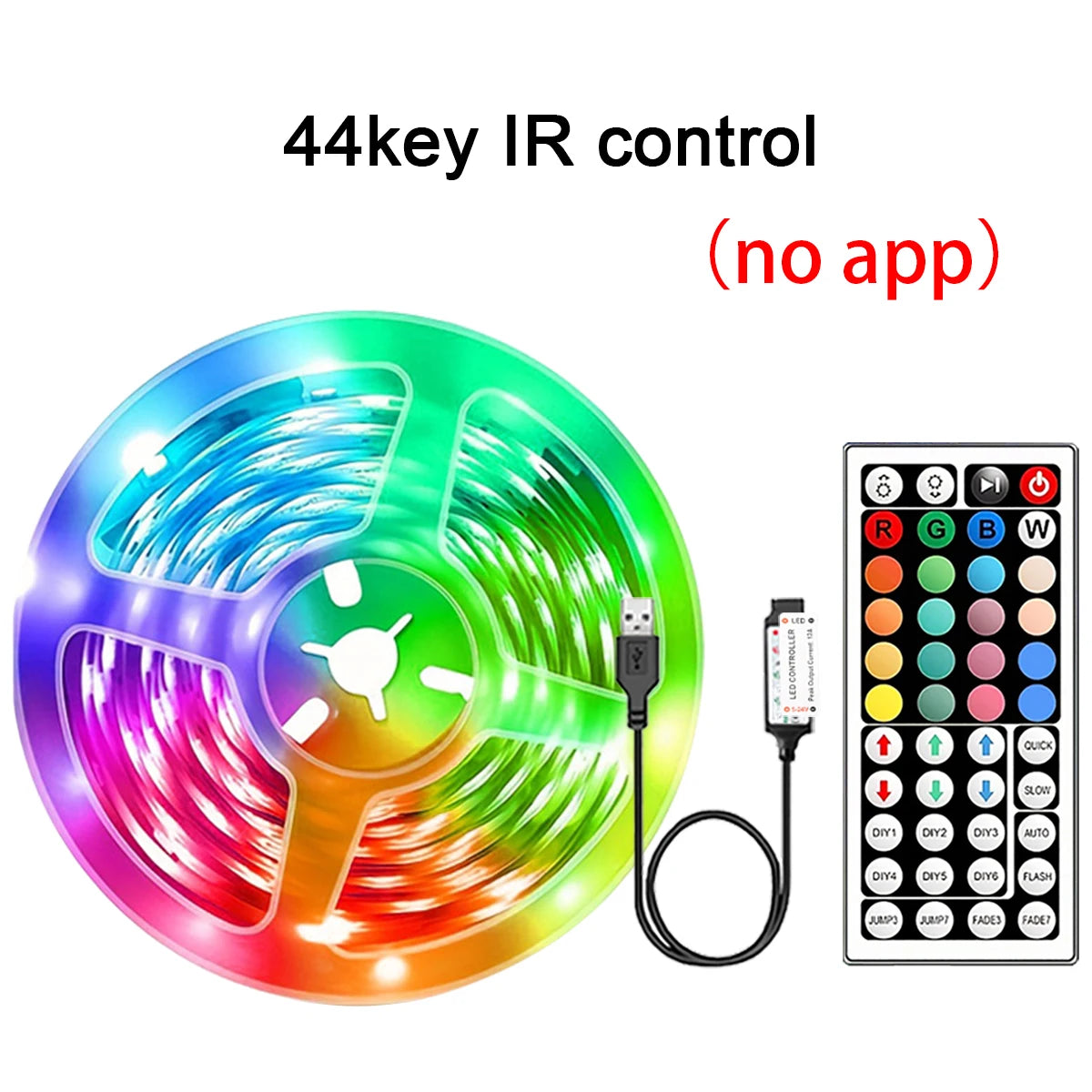 RGB Led Strip Lights 5m 10m 20m 30m Led Room Light with APP Control Flexible Ribbon Luces Led Tape for Room Bedroom Decoration - Acros