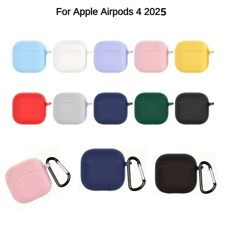 For AirPods 4th Accessories Case 2026 Soft Silicone Shockproof Protective Case For AirPod 4 with Active Noise Cancellation Cover - Acros
