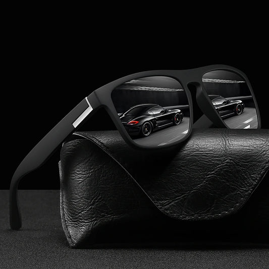 Fashion Vintage Square Sunglasses Men Women Fishing Driving Man Luxury Brand Designer Sun Glasses Anti-Glare Retro Eyewear - Acros