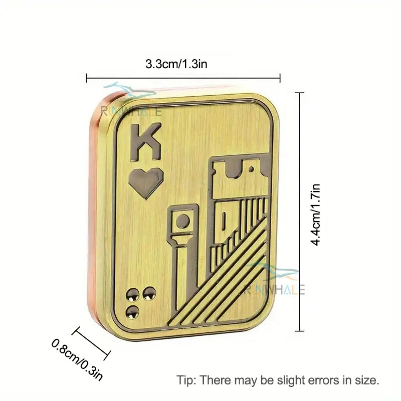 Ansoff metal EDC push slider fidget toy with magnetic pop features for stress relief and anxiety relief for adults.