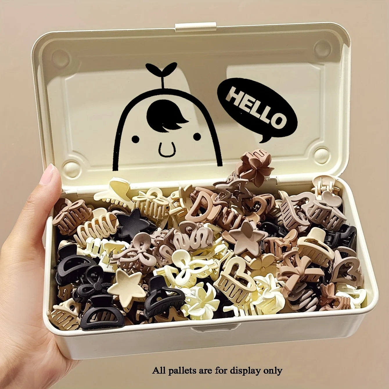 5/10/20/30pcs Beige Mixed Pack Small Clips, Cute Girl Accessories - Perfect for Daily Use, Special Occasions, or Travel Gifts - Acros