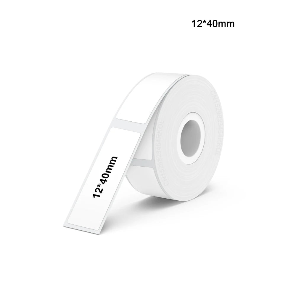 Portable Mini Printer Marklife P12 Thermal Printer Adhesive Sticker Labeling Machine P12 Label Maker or 1PK Continues Label Tape - Acros